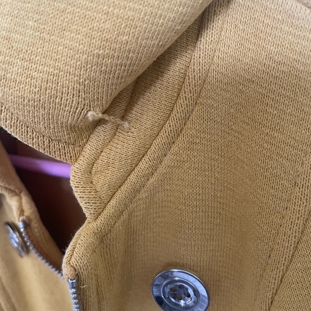 I.N.C. International Concepts Women’s S Yellow Lined Silver Pocket Trench Coat - Picture 8 of 11